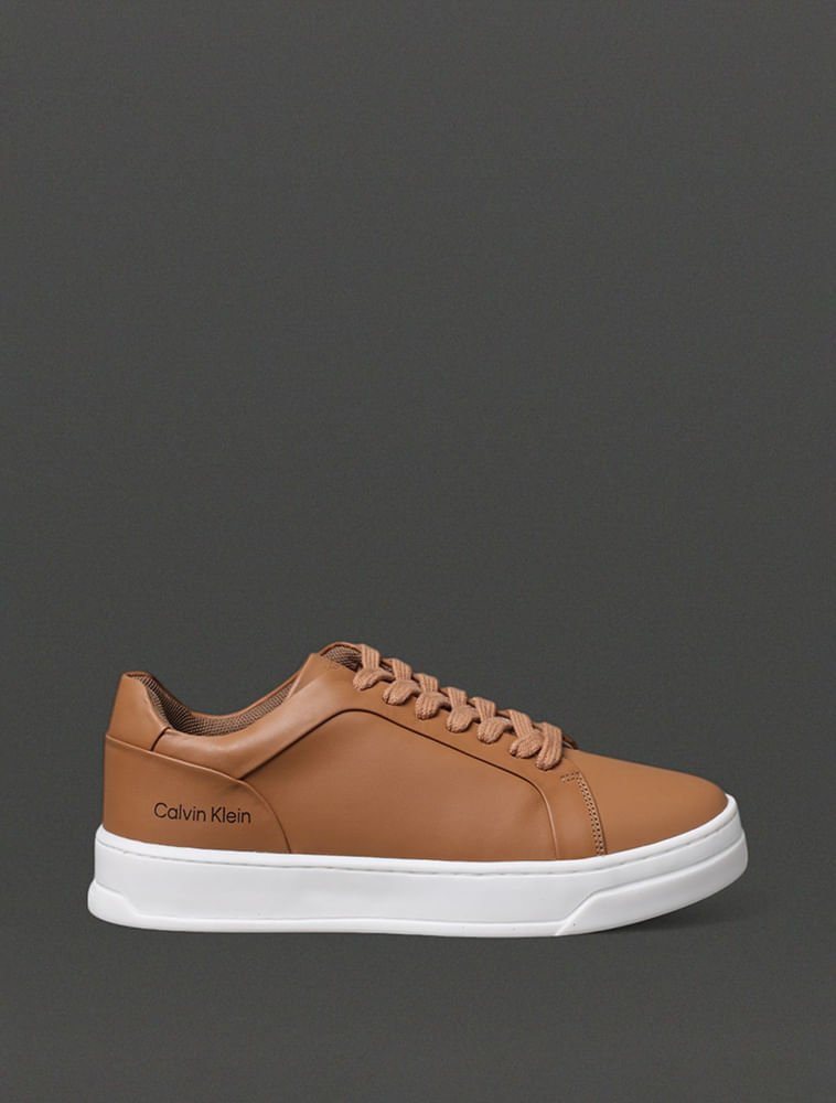 Tênis Feminino Couro Calvin Klein - Havana