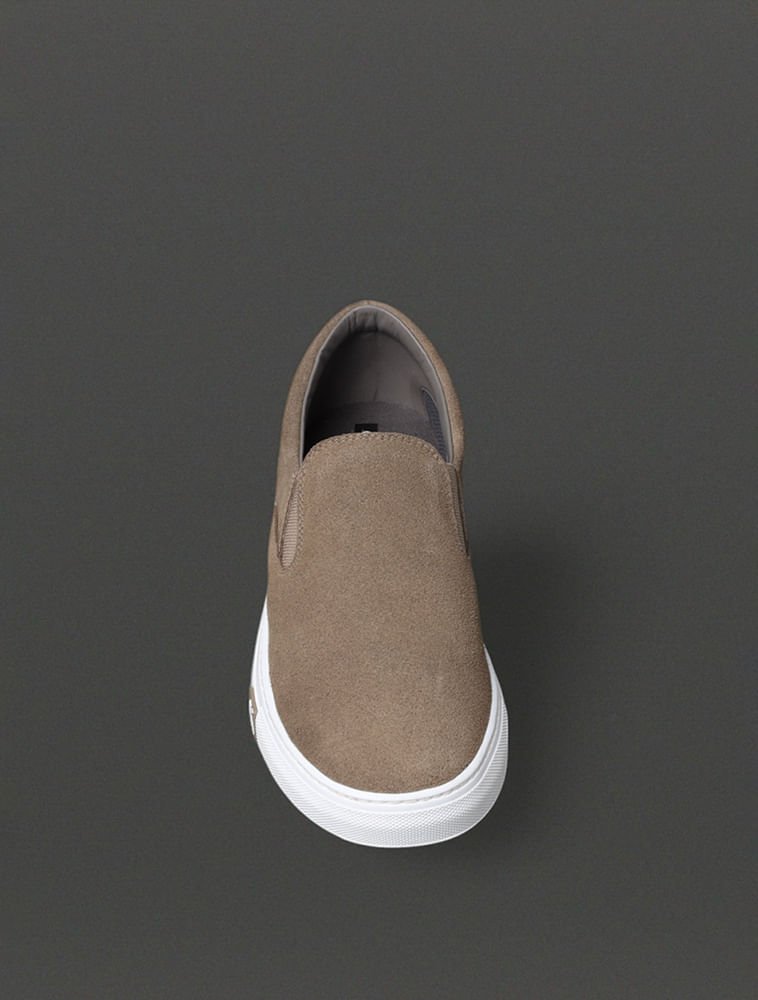 Tênis Masculino Project Slip On Calvin Klein Jeans - Caqui Claro Caqui 4