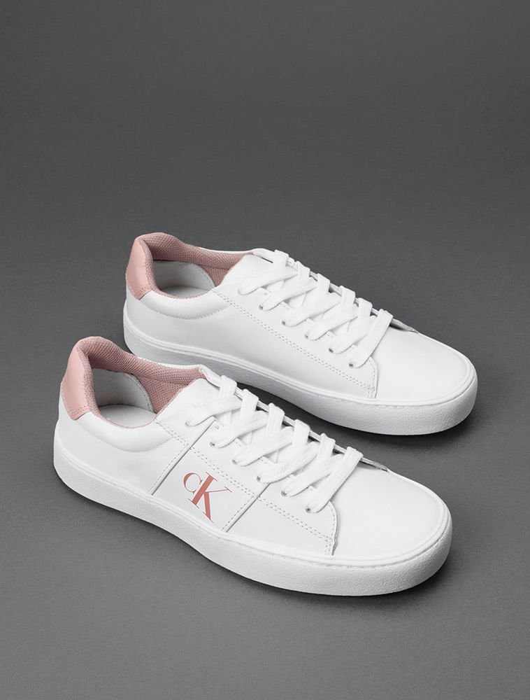 Tênis Menina Skate Side Calvin Klein Jeans - Branco 2 Branco 2