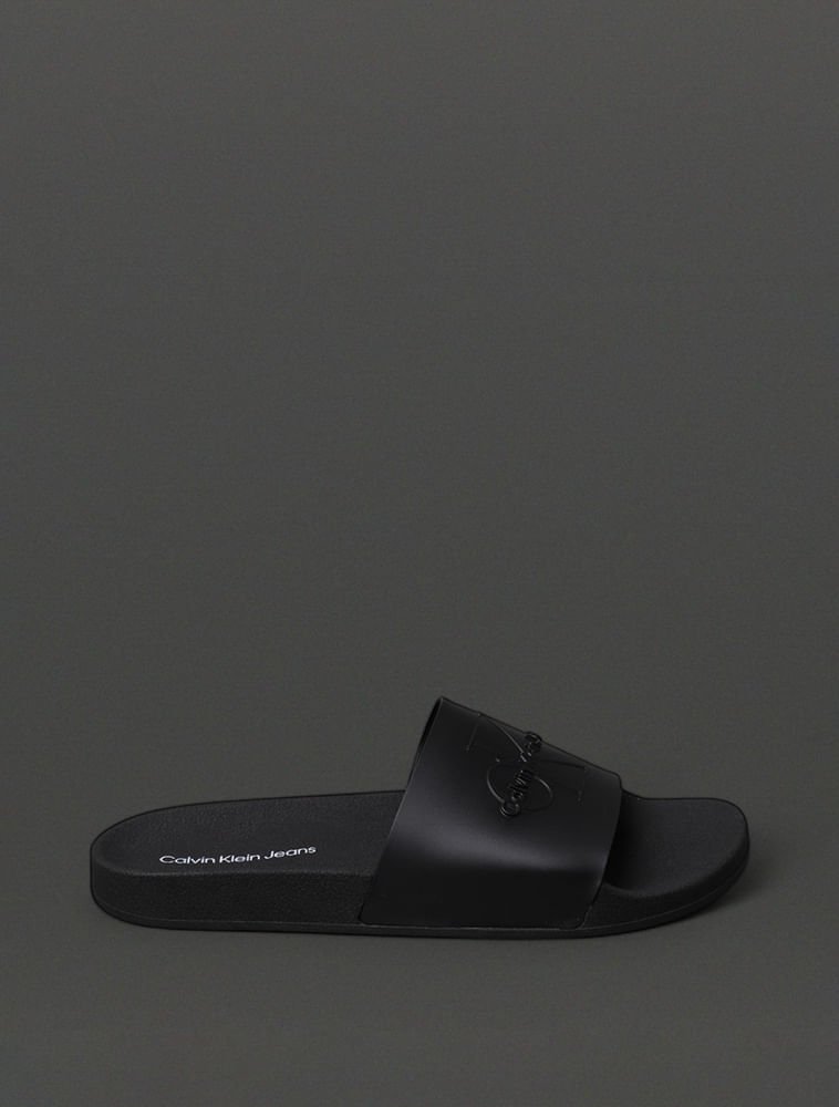 Chinelo Masculino Slide Calvin Klein Jeans - Preto