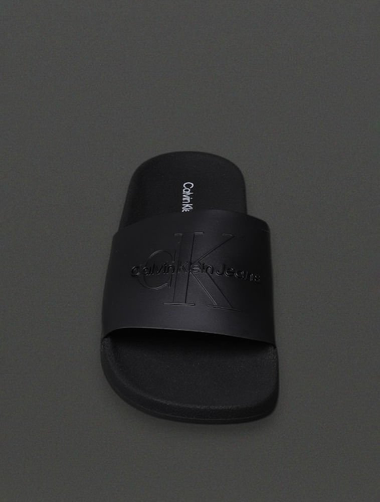 Chinelo Masculino Slide Calvin Klein Jeans - Preto Preto 4