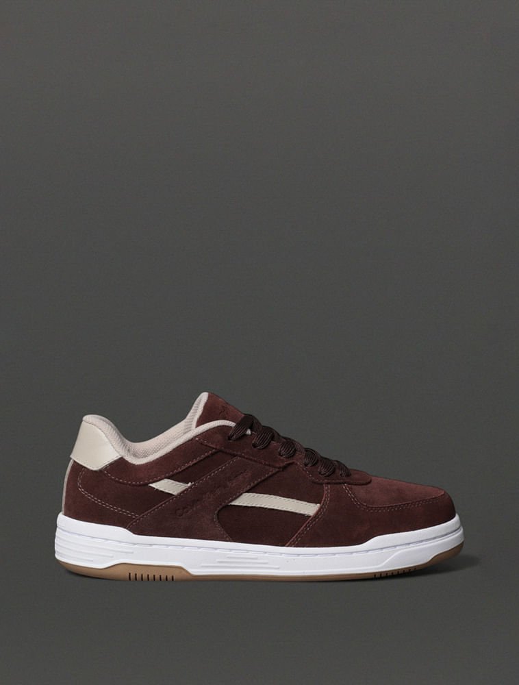 Tênis Masculino Court Camurça Layers Calvin Klein Jeans - Marrom