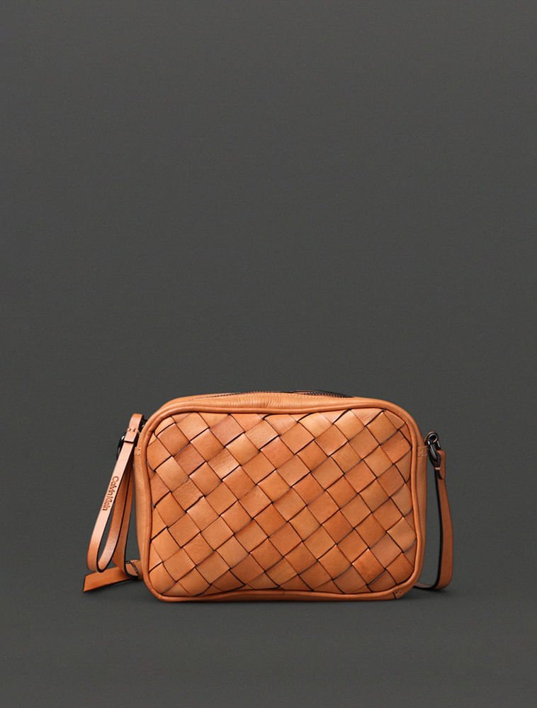 Bolsa Média Feminina Tressê Calvin Klein - Havana