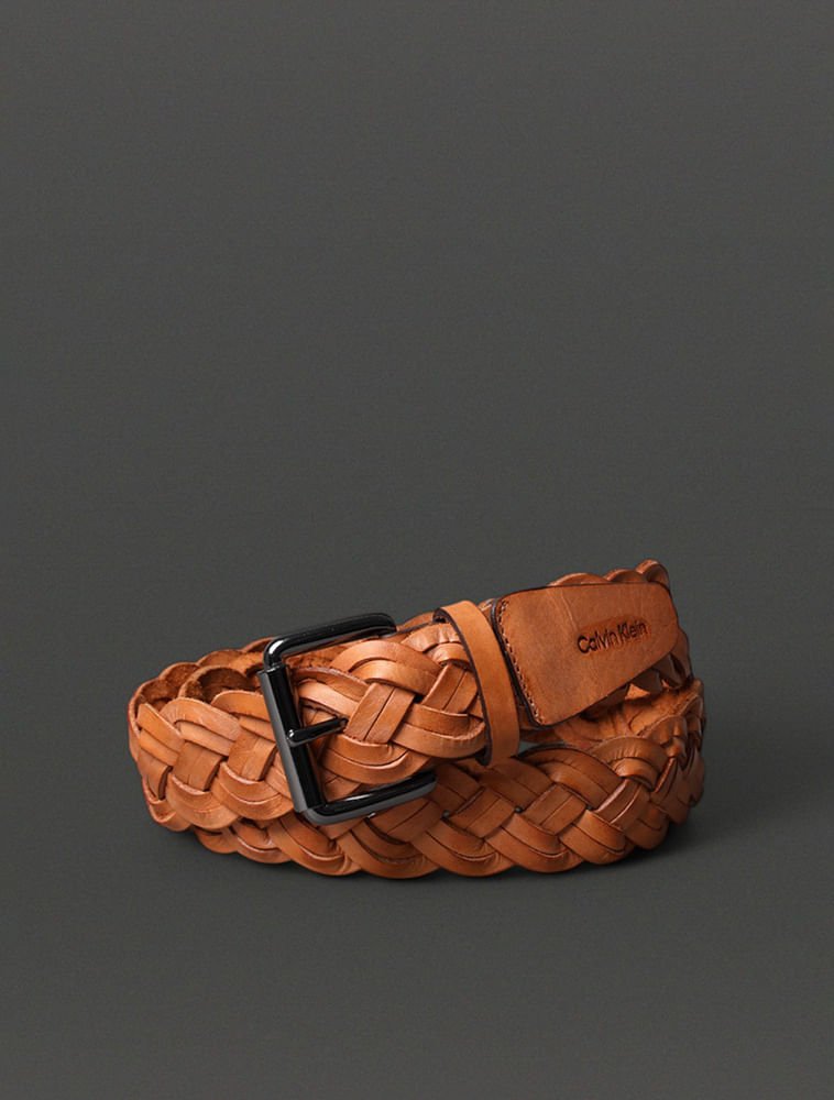 Cinto Feminino Trançado Calvin Klein - Havana