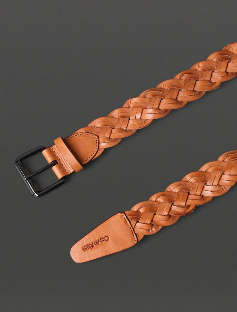 Cinto Feminino Trançado Calvin Klein - Havana Havana 2