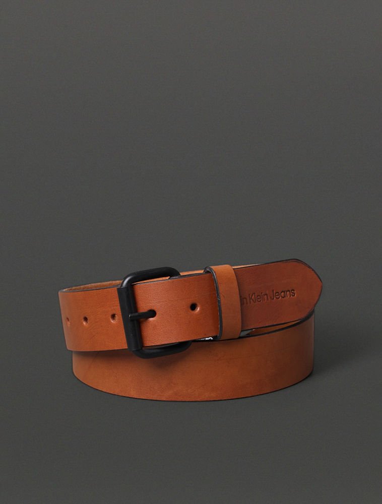 Cinto Masculino Básico Calvin Klein Jeans - Havana