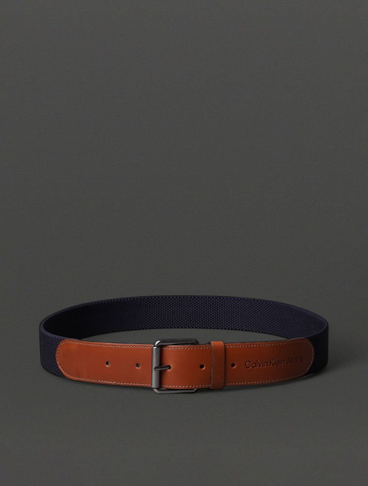 Cinto Masculino Elástico Calvin Klein Jeans - Marinho Marrom 3