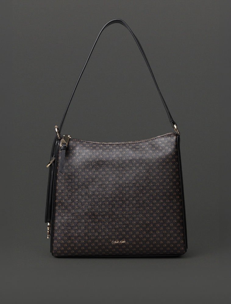 Bolsa Shoulder Feminina Quadrada Calvin Klein - Marrom