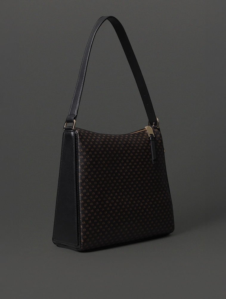 Bolsa Shoulder Feminina Quadrada Calvin Klein - Marrom Marrom 2