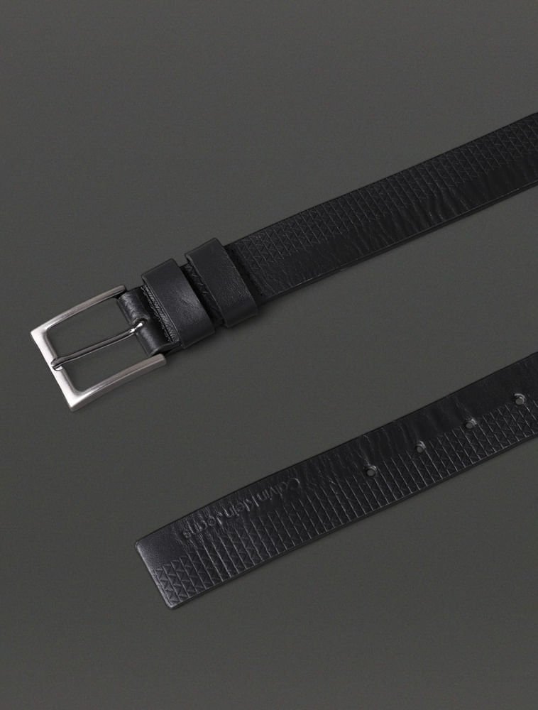 Cinto Masculino Cilindro Calvin Klein Jeans - Preto Preto 2