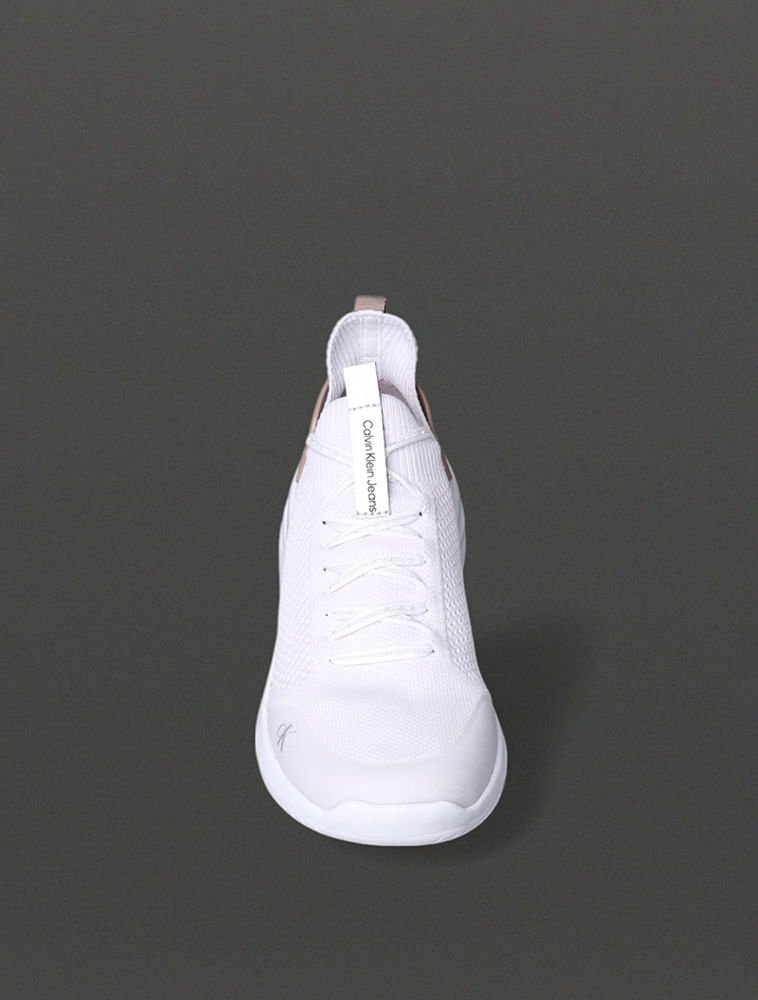 Tênis Feminino Air Knitting Calvin Klein Jeans - Branco 2 Branco 4