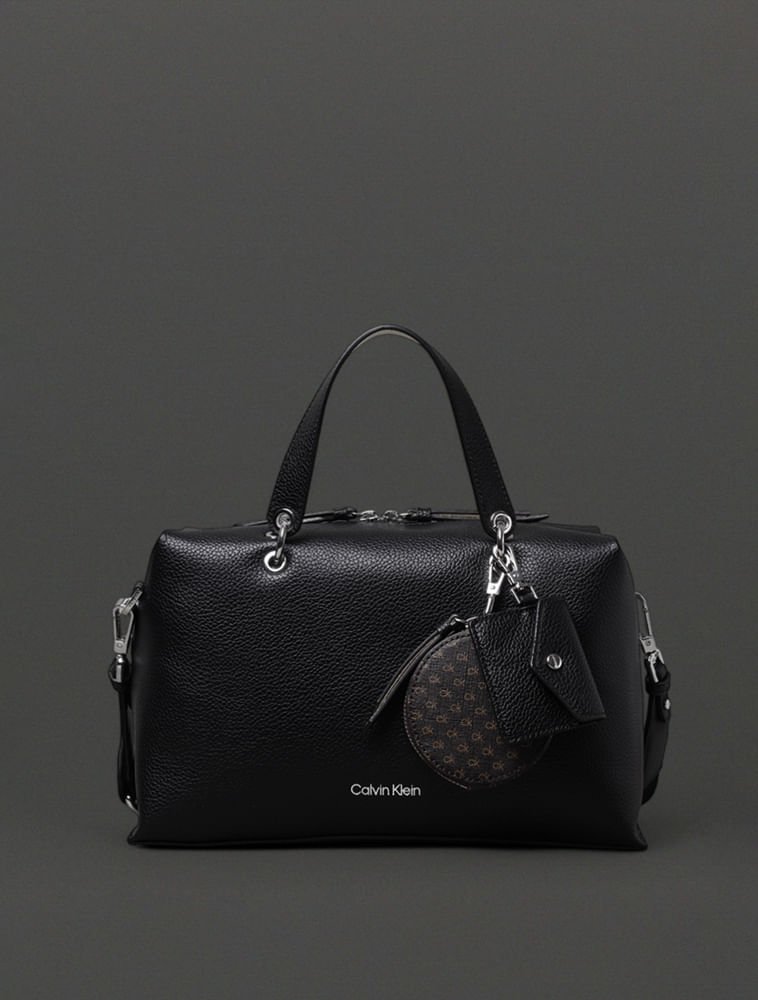 Bolsa Feminina Satchel Calvin Klein - Preto Preto 1
