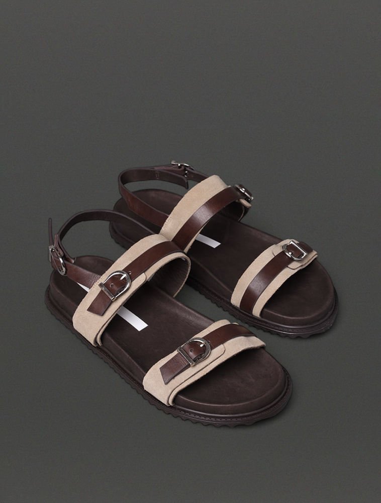 Sandália Feminina Fivelas Calvin Klein Jeans - Cafe Café 2