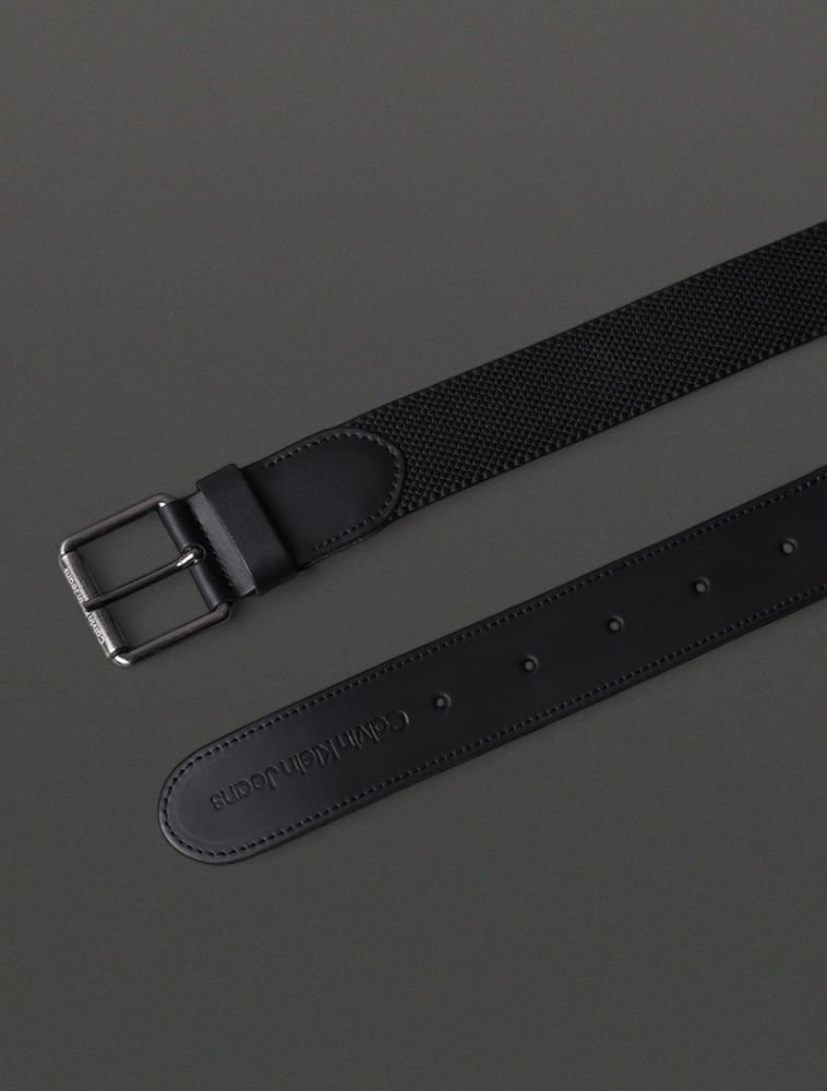 Cinto Masculino Elástico Calvin Klein Jeans - Preto Preto 2