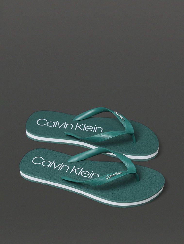 Chinelo Masculino Calvin Klein Swimwear - Verde Verde 2