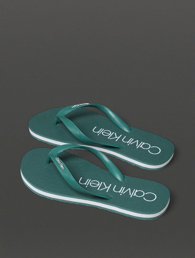 Chinelo Masculino Calvin Klein Swimwear - Verde Verde 3