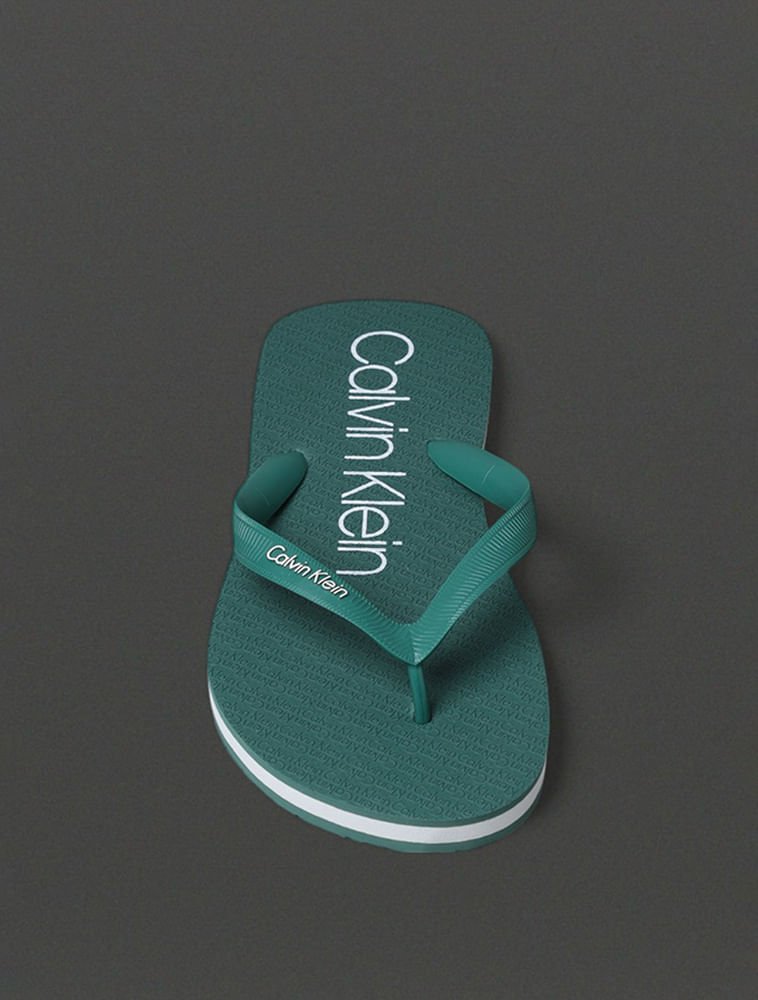 Chinelo Masculino Calvin Klein Swimwear - Verde Verde 4