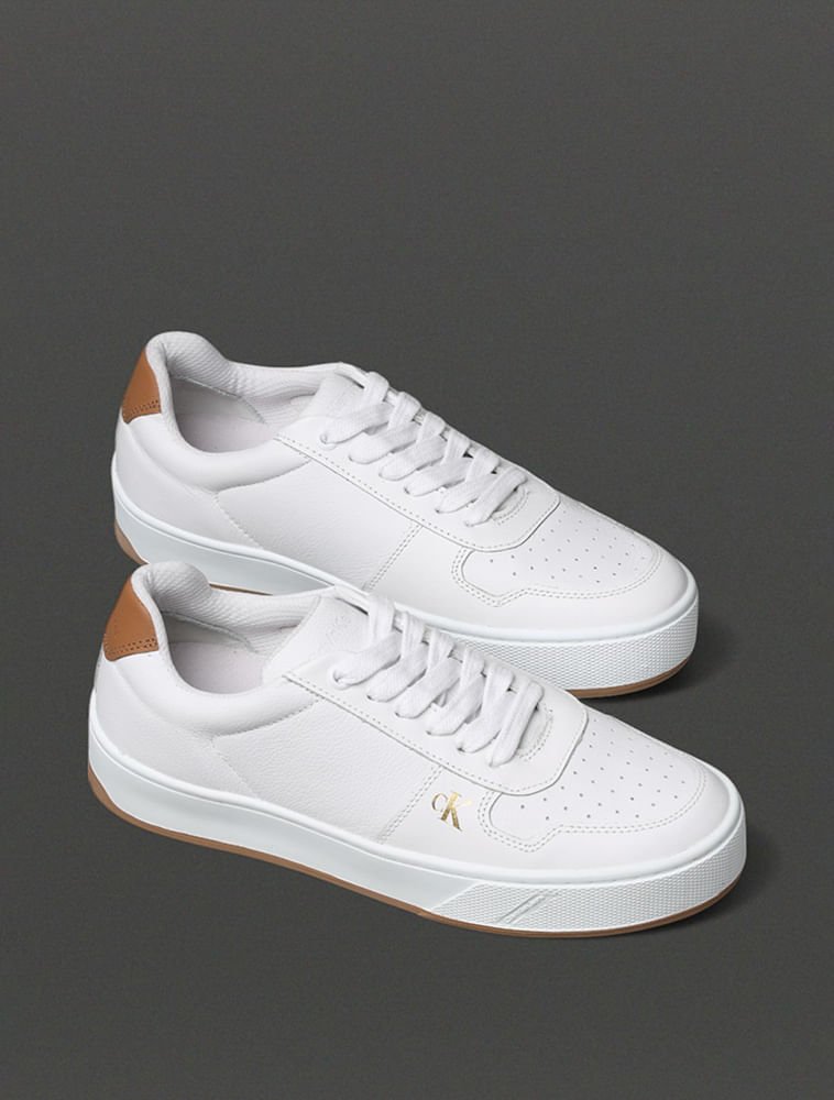 Tênis Feminino Palito Small Calvin Klein Jeans - Branco Branco 2
