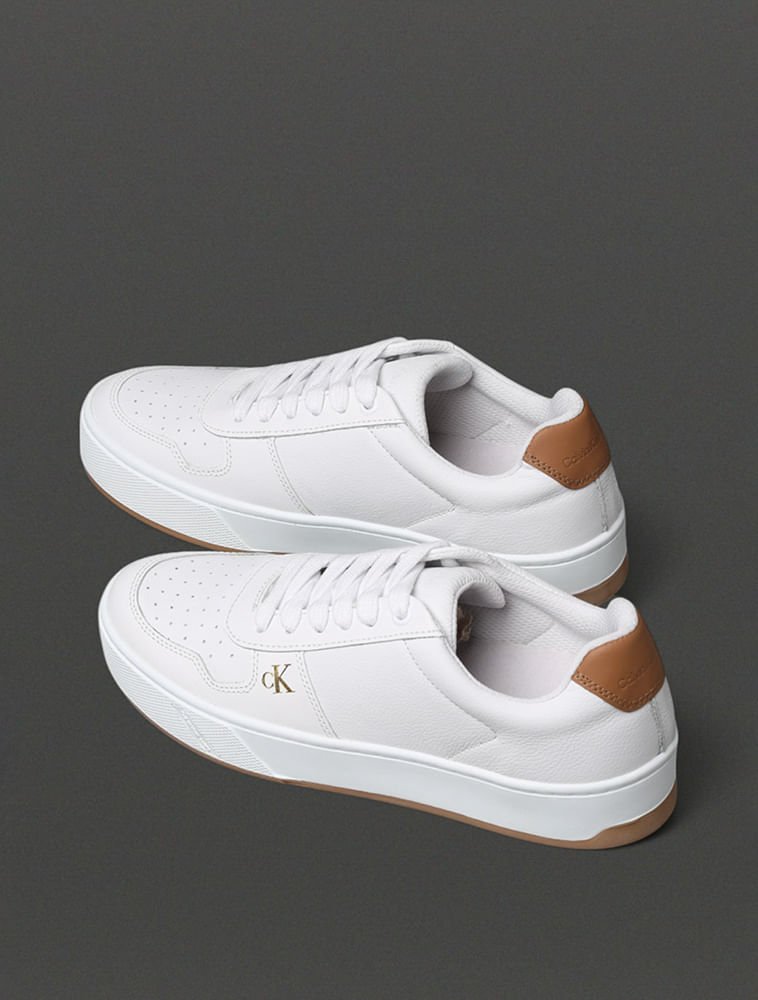 Tênis Feminino Palito Small Calvin Klein Jeans - Branco Branco 3