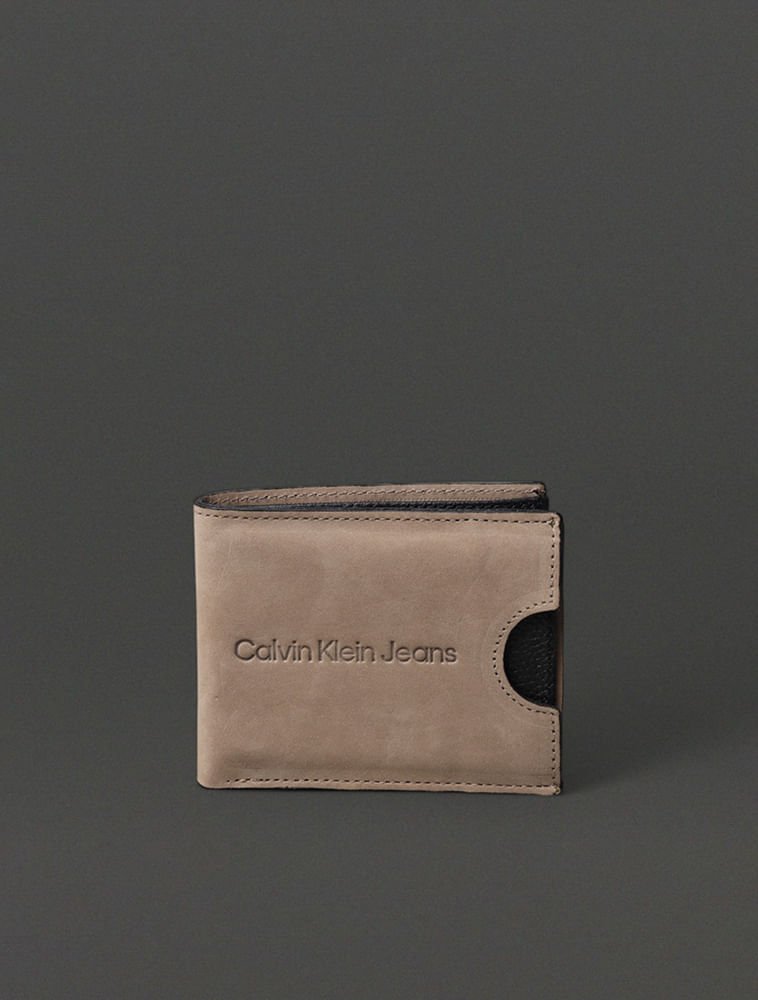 Kit Carteira e Porta Cartão Masculino Calvin Klein Jeans - Preto