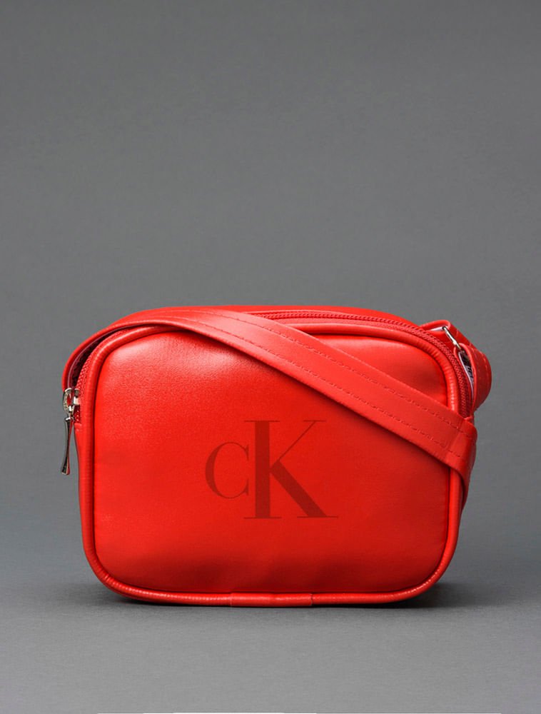 Bolsa Menina Câmera Bag Calvin Klein Jeans - Vermelho