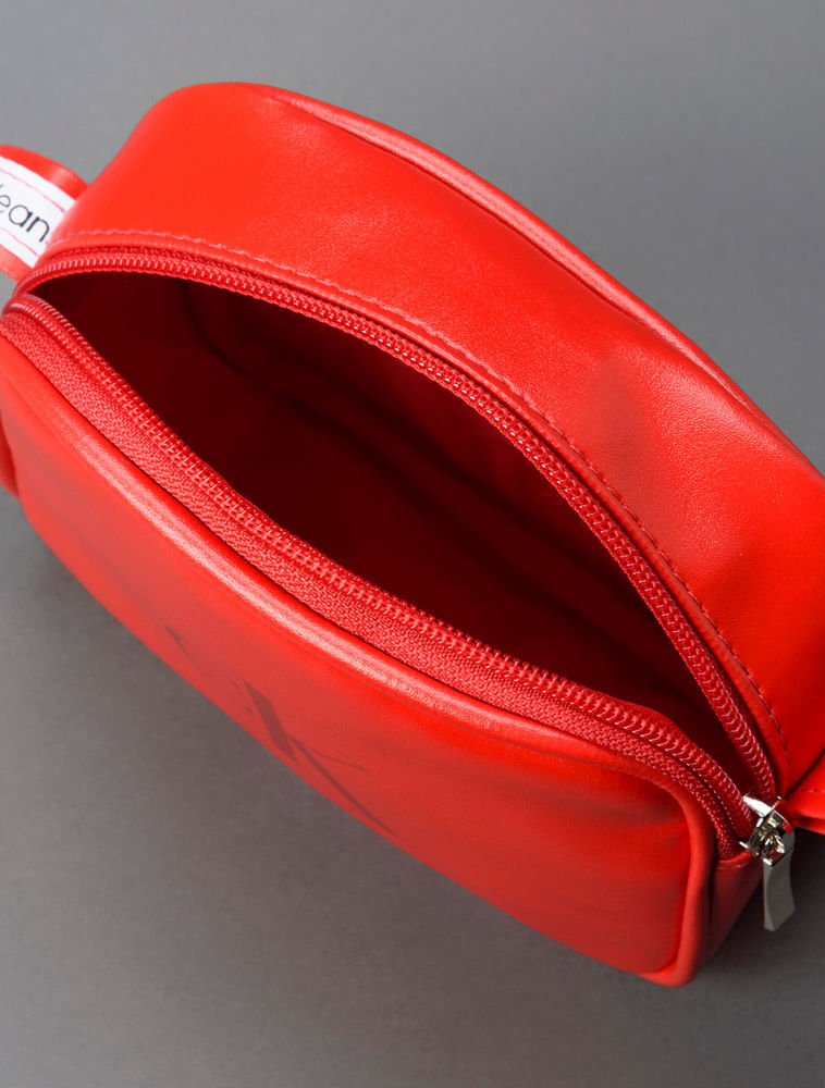 Bolsa Menina Câmera Bag Calvin Klein Jeans - Vermelho Vermelho 3