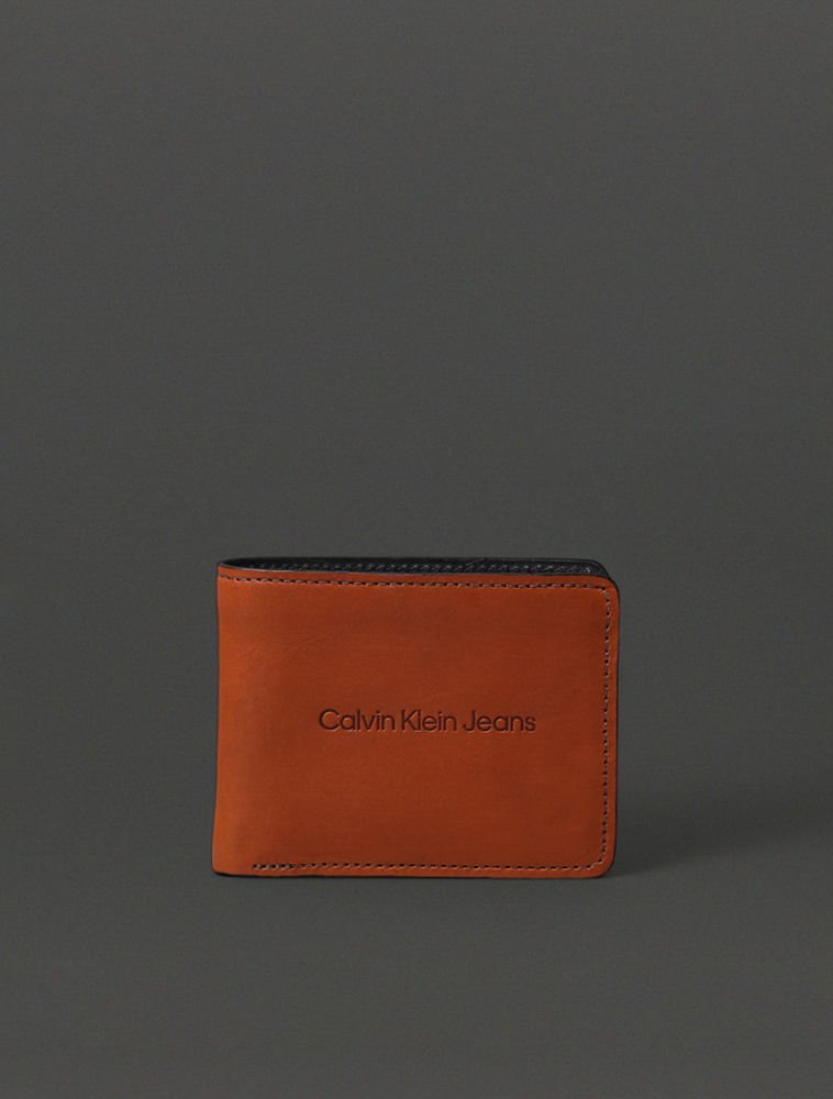 Carteira Masculina Básica Calvin Klein Jeans - Havana