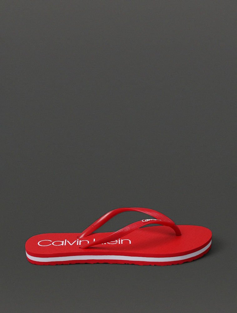 Chinelo Feminino Calvin Klein Swimwear - Vermelho