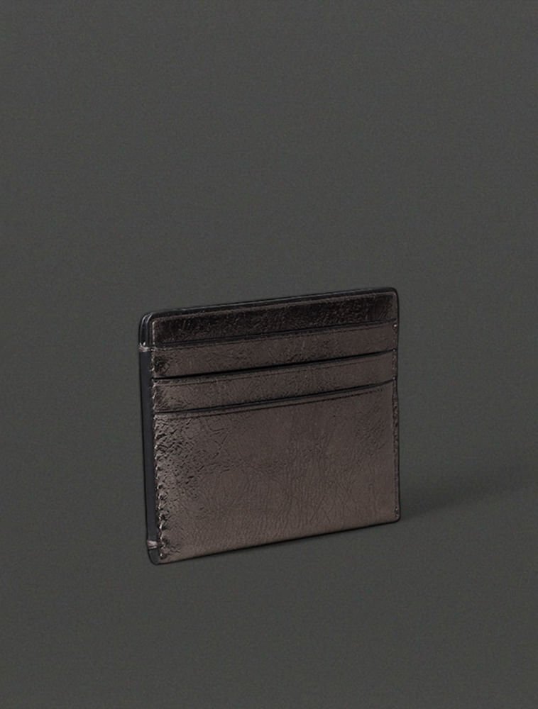 Porta Cartão Feminino Metálico Calvin Klein Jeans - Grafite Grafite 2