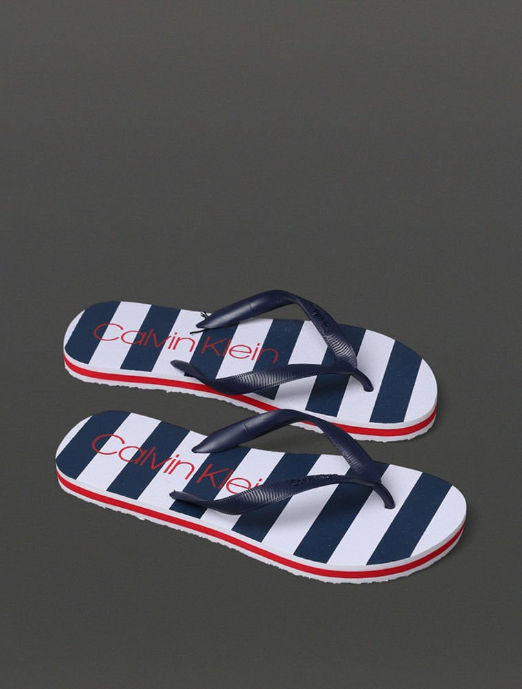 Chinelo Masculino Modern Marine Calvin Klein Swimwear - Marinho Azul 2