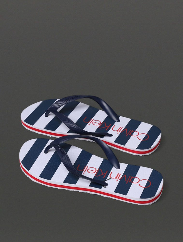 Chinelo Masculino Modern Marine Calvin Klein Swimwear - Marinho Azul 3