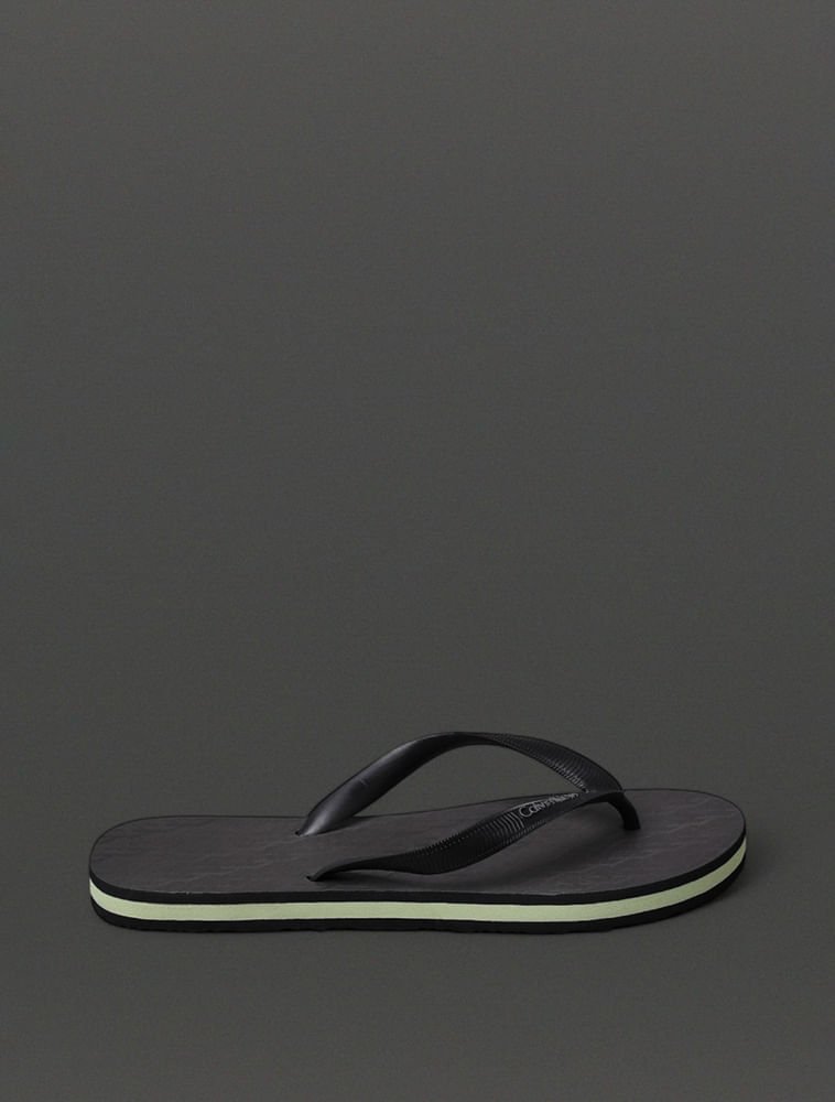 Chinelo Masculino Monograma Calvin Klein Swimwear - Preto