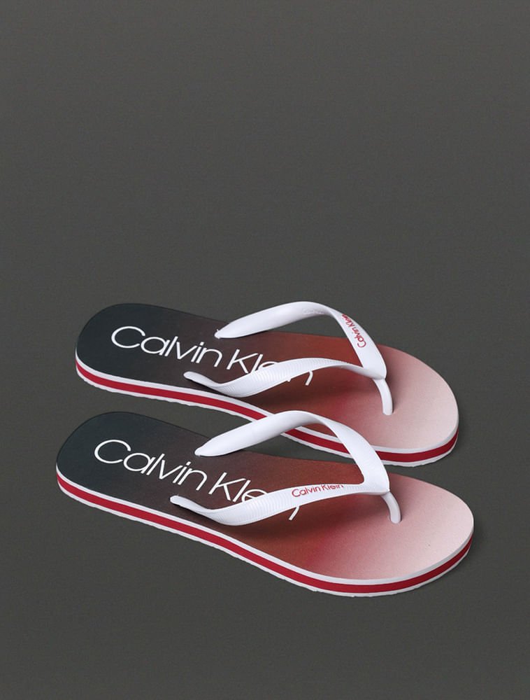 Chinelo Masculino Degradê Calvin Klein Swimwear - Vermelho Escuro Vermelho 2