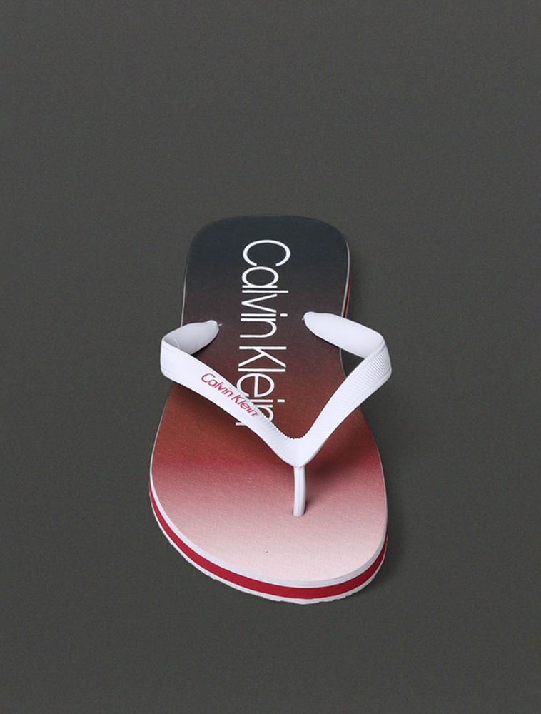 Chinelo Masculino Degradê Calvin Klein Swimwear - Vermelho Escuro Vermelho 4