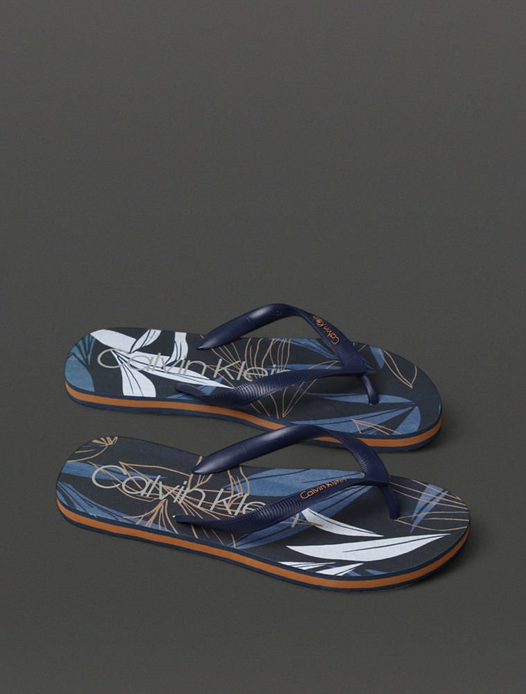 Chinelo Masculino Montera Tropic Calvin Klein Swimwear - Marinho Marinho 2