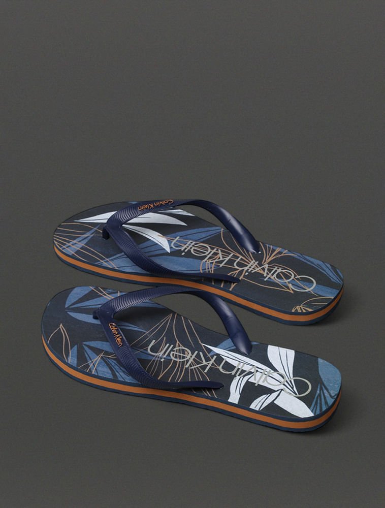 Chinelo Masculino Montera Tropic Calvin Klein Swimwear - Marinho Marinho 3