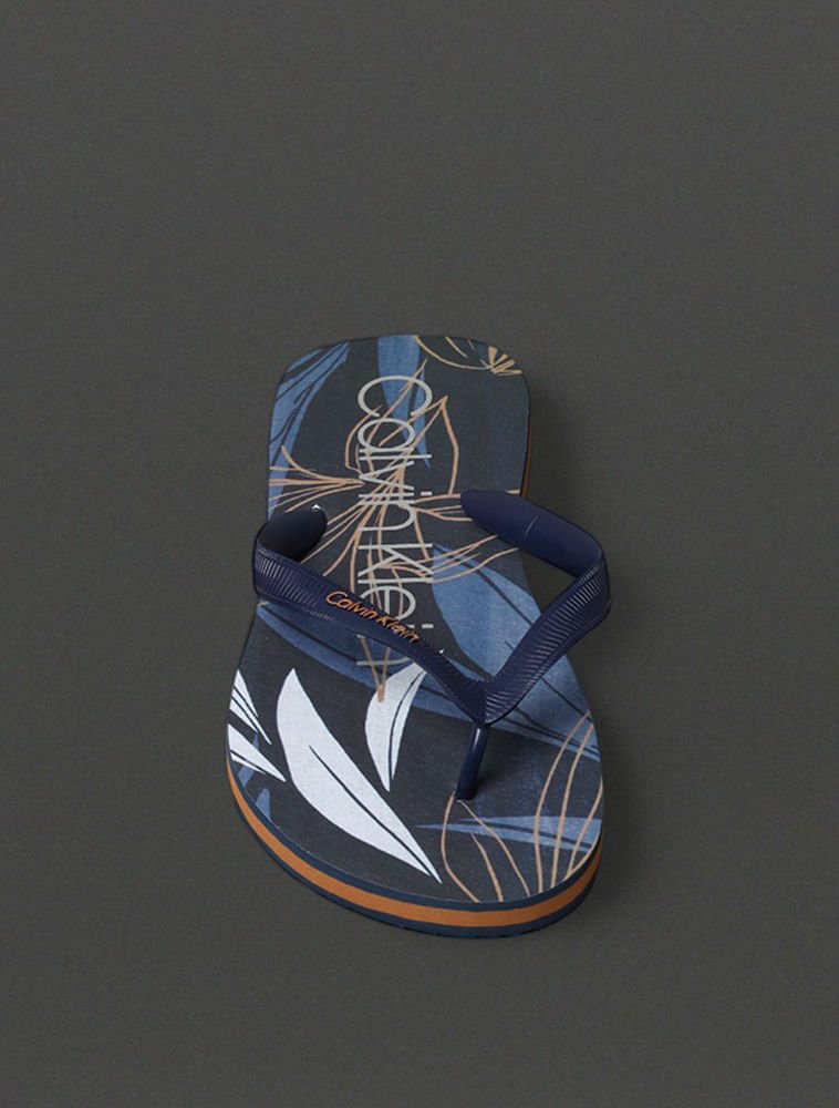 Chinelo Masculino Montera Tropic Calvin Klein Swimwear - Marinho Marinho 4