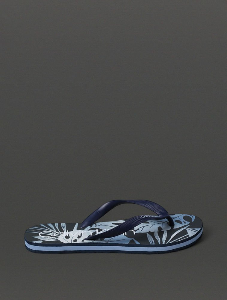 Chinelo Masculino Monstera Calvin Klein Swimwear - Marinho