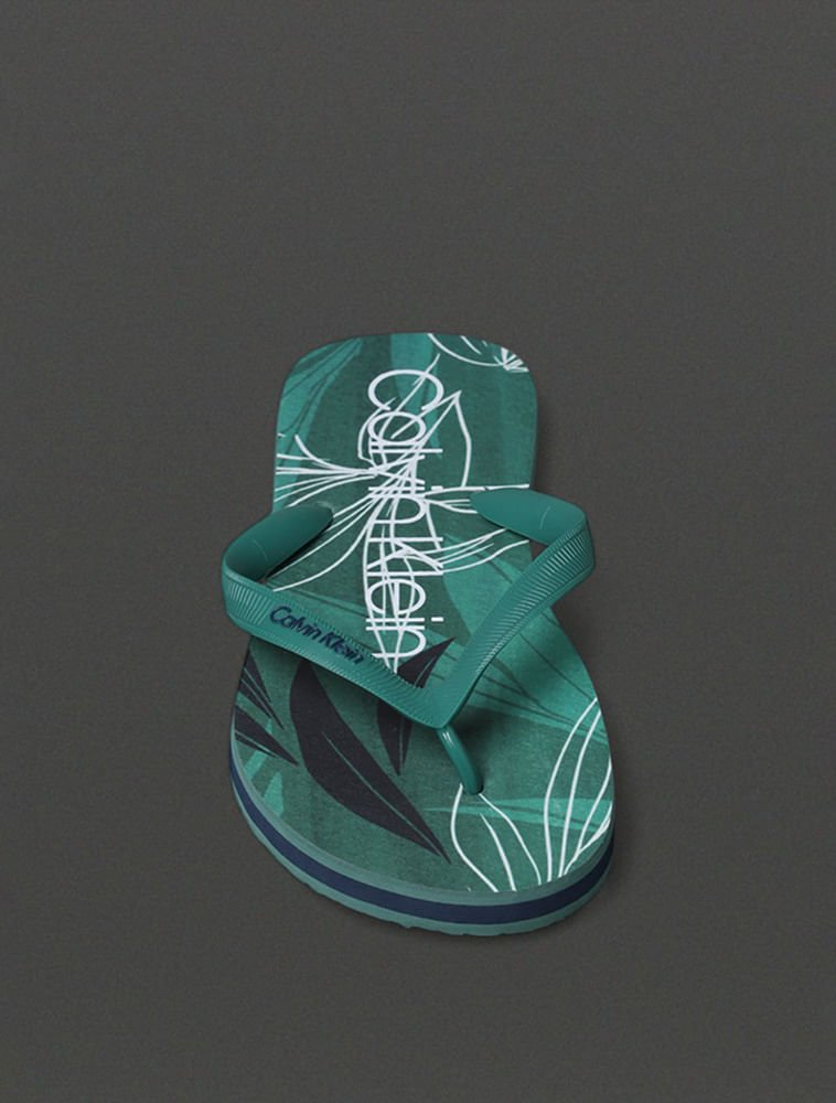 Chinelo Masculino Montera Tropic Calvin Klein Swimwear - Verde Verde 4