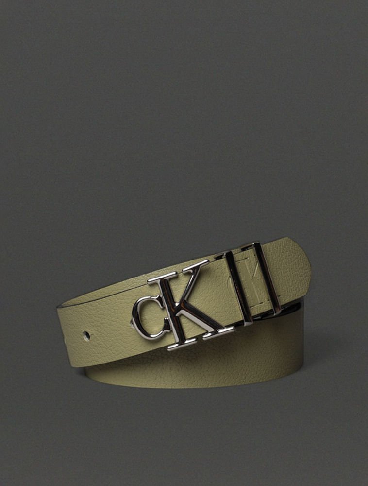 Cinto Feminino Fivela Calvin Klein Jeans - Verde Pistache