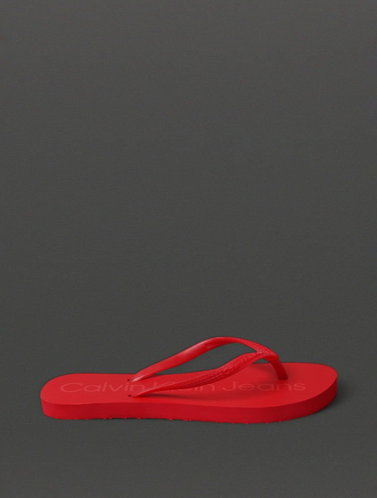 Chinelo Feminino Basic Calvin Klein Jeans - Vermelho