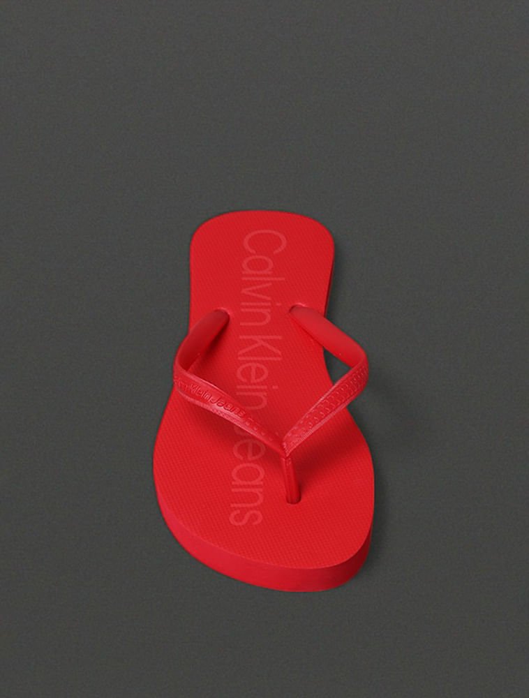 Chinelo Feminino Basic Calvin Klein Jeans - Vermelho Vermelho 4