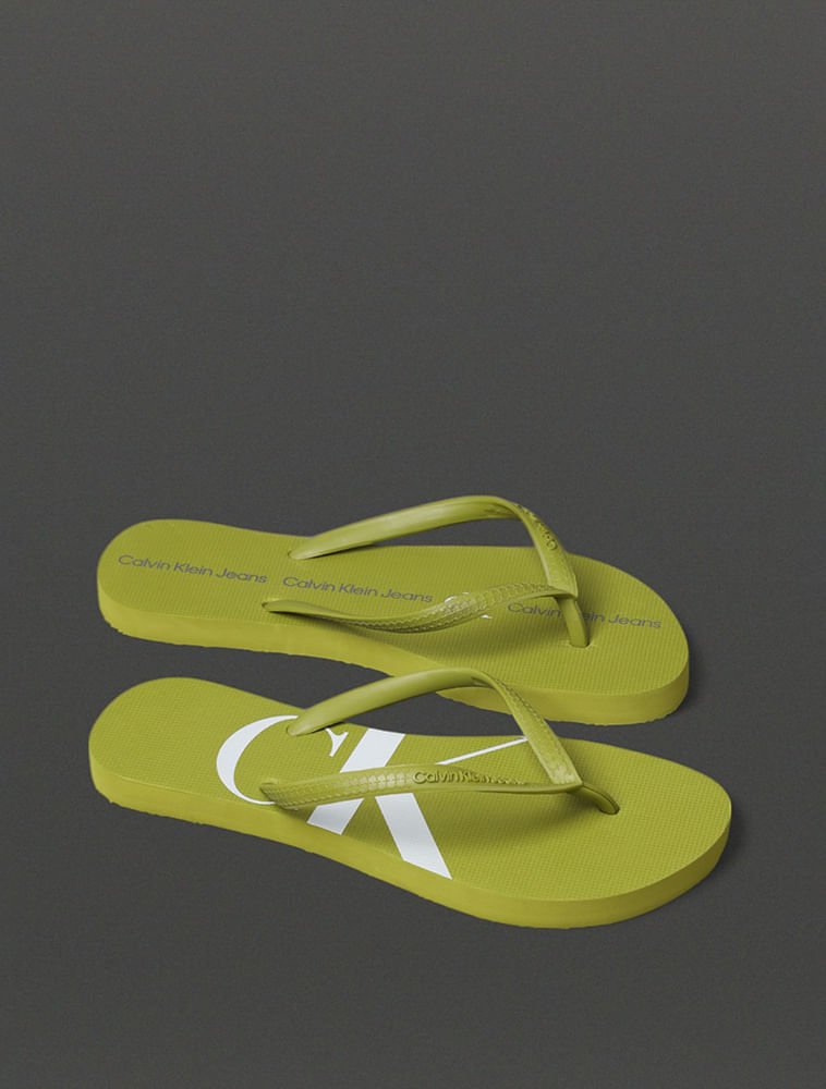 Chinelo Feminino Logo Corrido Calvin Klein Jeans - Verde Pistache Pistache 2