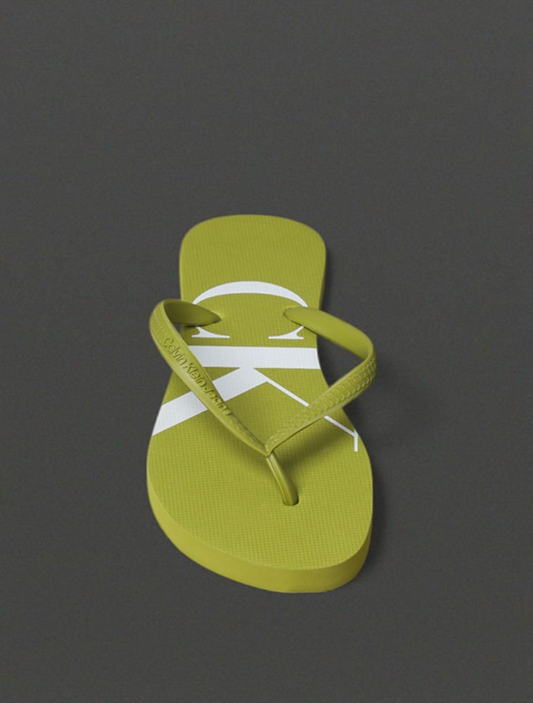 Chinelo Feminino Logo Corrido Calvin Klein Jeans - Verde Pistache Pistache 4