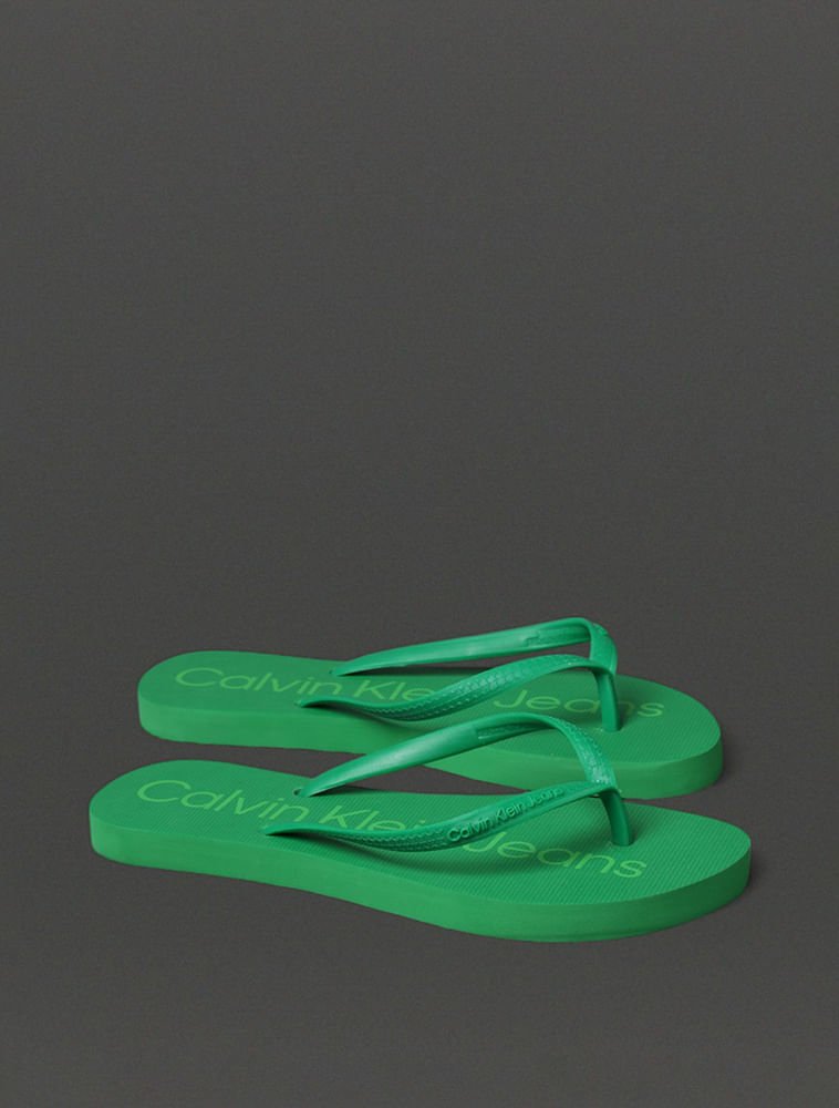 Chinelo Feminino Basic Calvin Klein Jeans - Verde Médio Verde 2