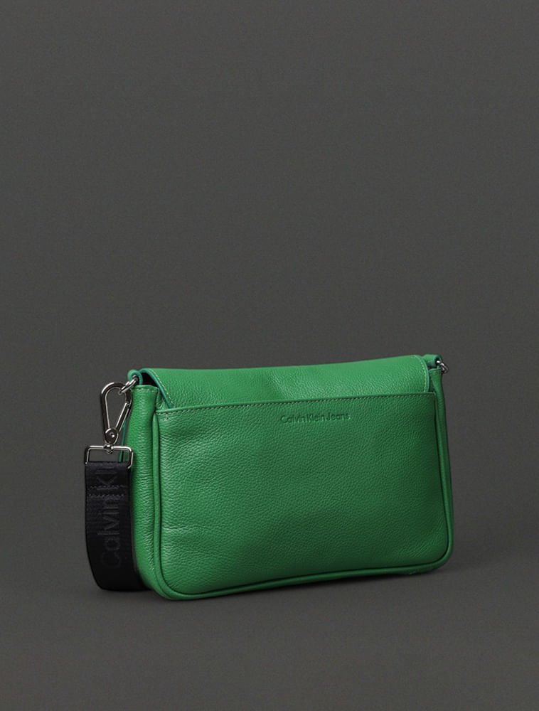 Bolsa Média Feminina Chaveiro Calvin Klein Jeans - Verde Médio Verde 2