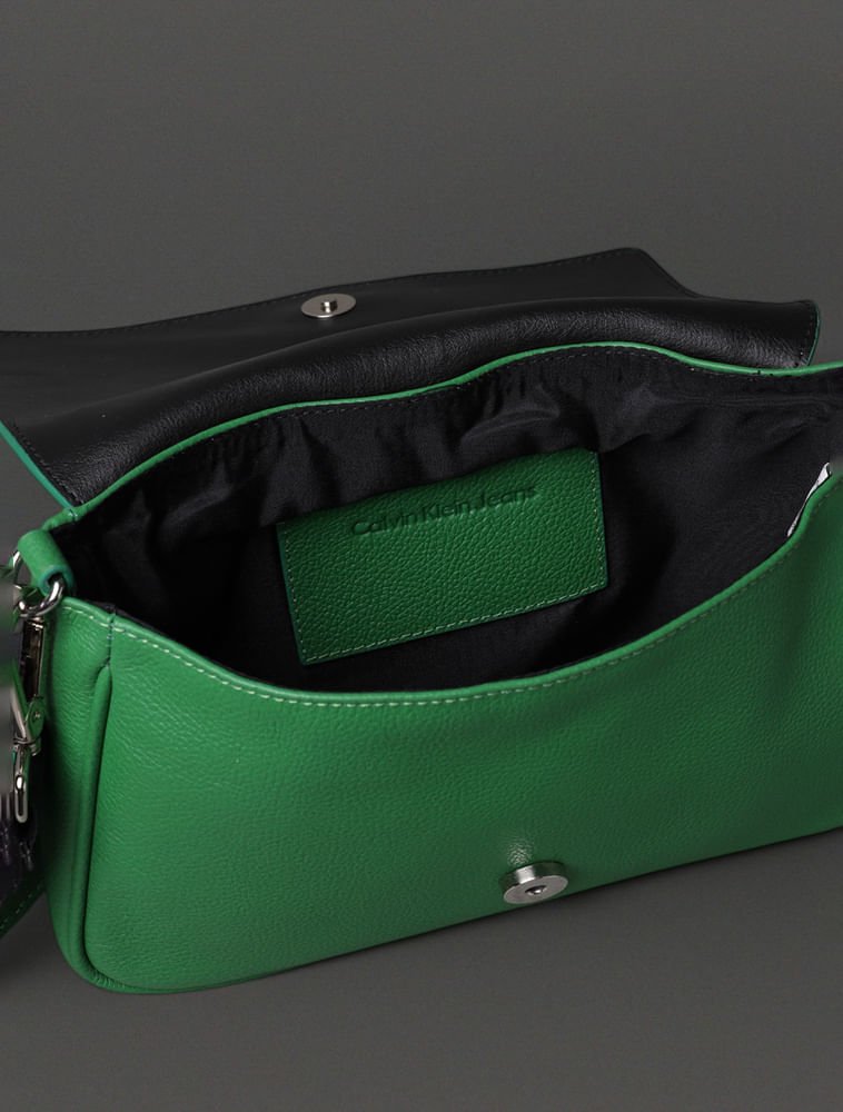 Bolsa Média Feminina Chaveiro Calvin Klein Jeans - Verde Médio Verde 3