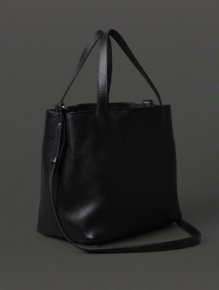 Bolsa Média Feminina Tote Bag Calvin Klein Jeans - Preto Preto 2