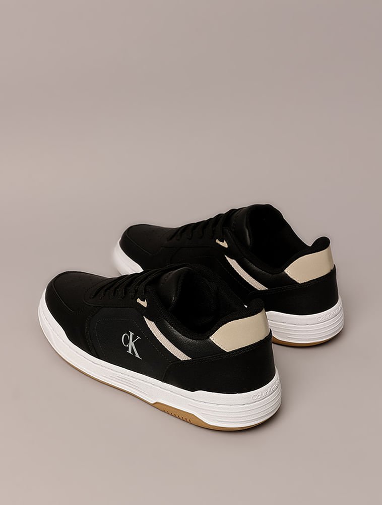 Tênis Masculino Court Calvin Klein Jeans - Preto Preto 3