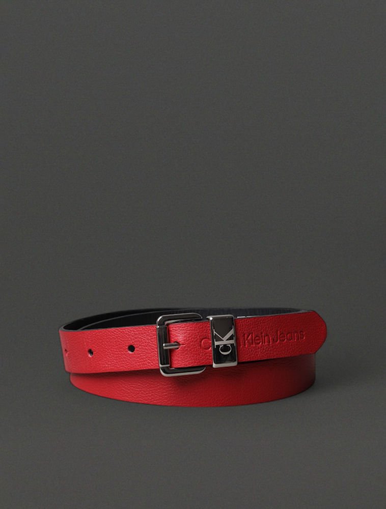 Cinto Feminino Passante Metal Calvin Klein Jeans - Vermelho Vermelho 1
